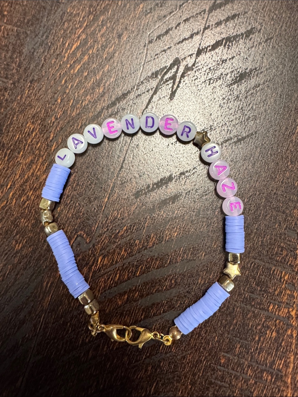Lavender Haze Beaded Bracelet - Purple